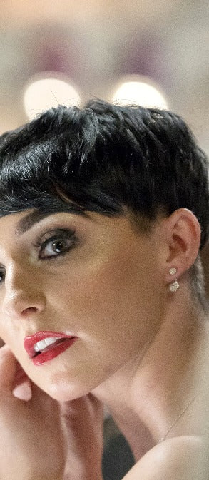 Sterling Silver Cubic Zirconia Two Way Wear Earrings