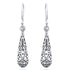 Celtic intricate design drop earring in Sterling Silver.