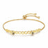 Two intricate 3D bees on honeycomb shape bracelet.