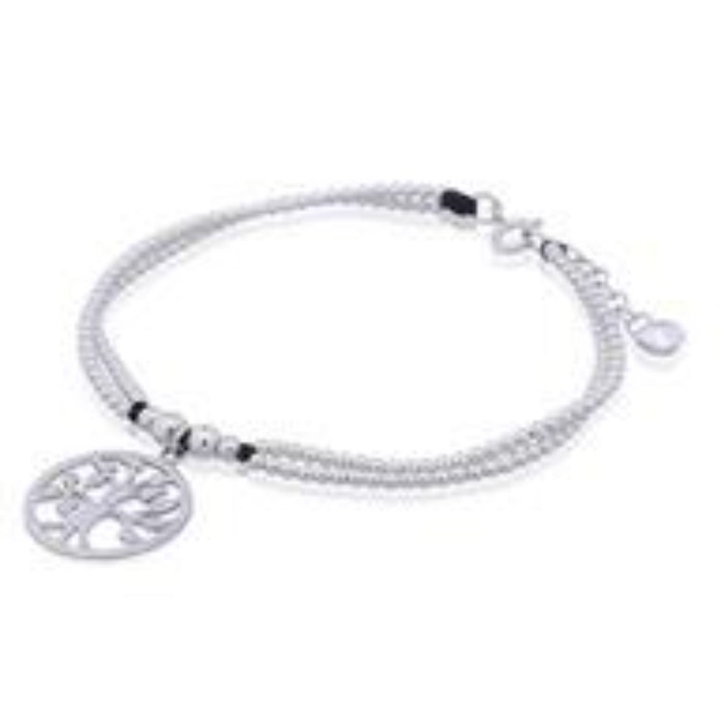 Sterling Silver Tree of Life Charm Bracelet