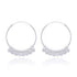 Sterling Silver Shaker Style Hoops with a high polish finish.