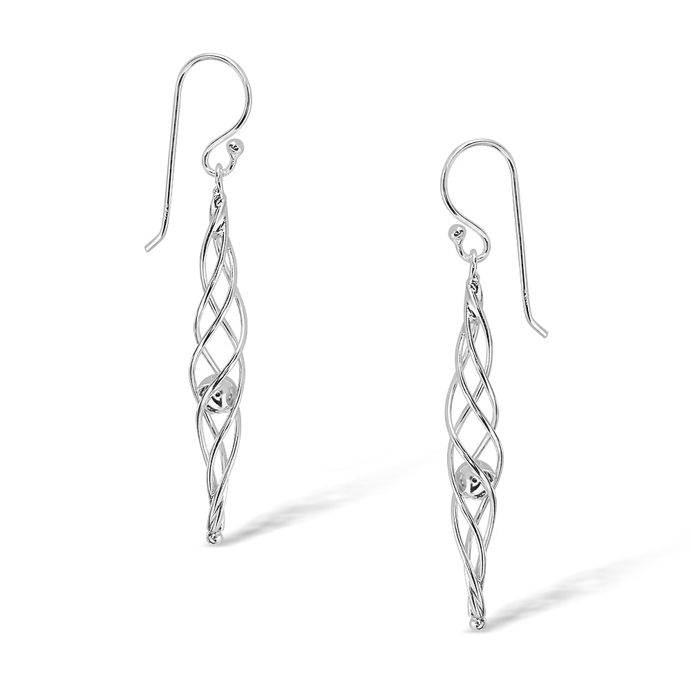 Sterling Silver Twist Drops