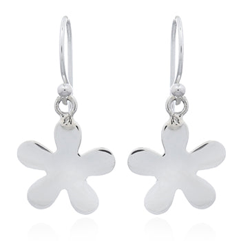 Sterling Silver Petal Drop Earrings