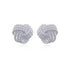 Knot stud earrings with a very high shine a stylish design.