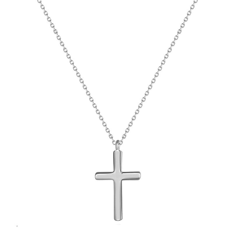 Sterling Silver Petite Cross Necklace