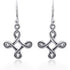 Exquisite french hook earrings in celtic cross design.