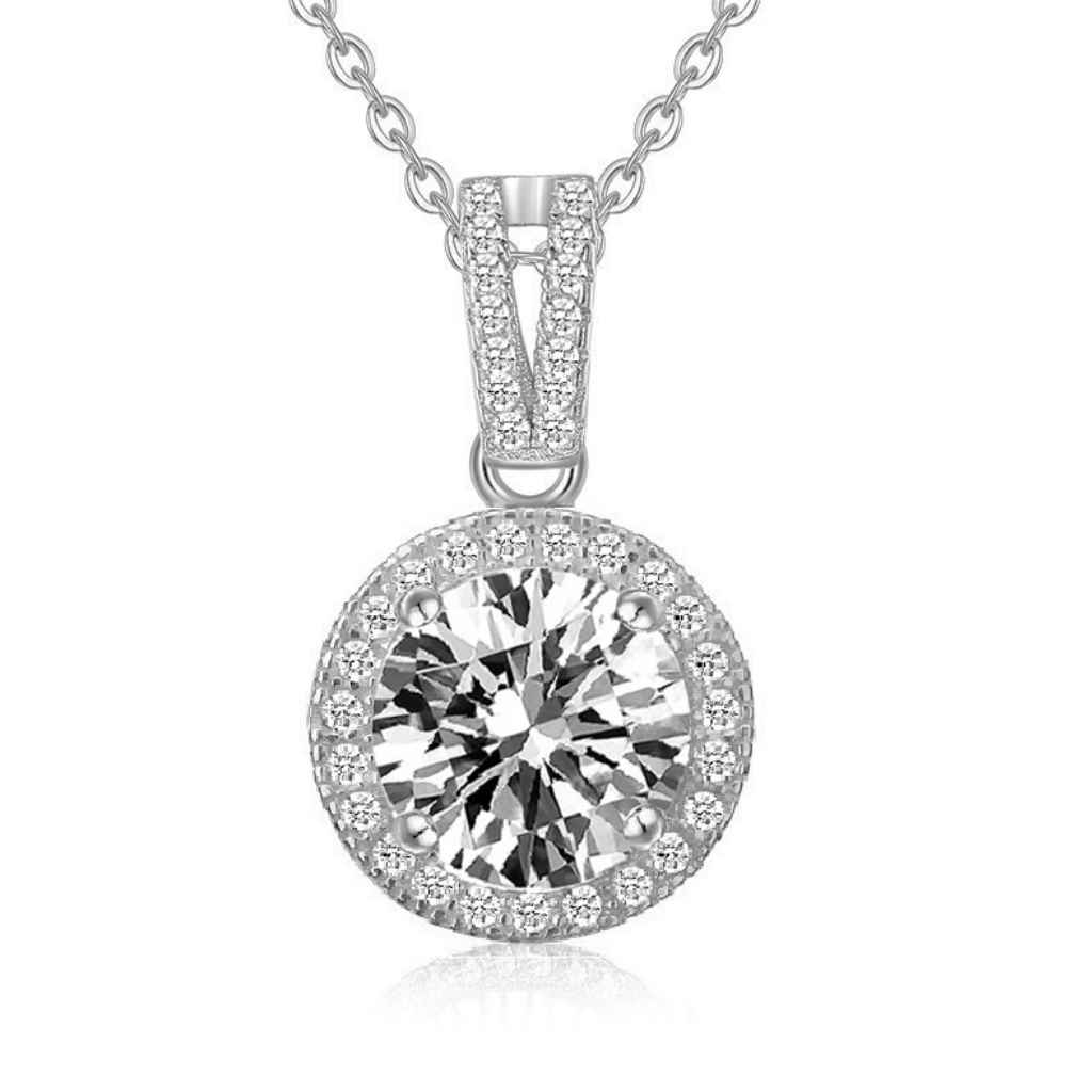 Necklace featuring Cubic Zirconia Centre Sparkling stone.